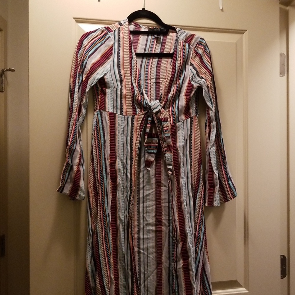 Striped cardigan top